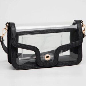 Transparent Black Crossbody Bag